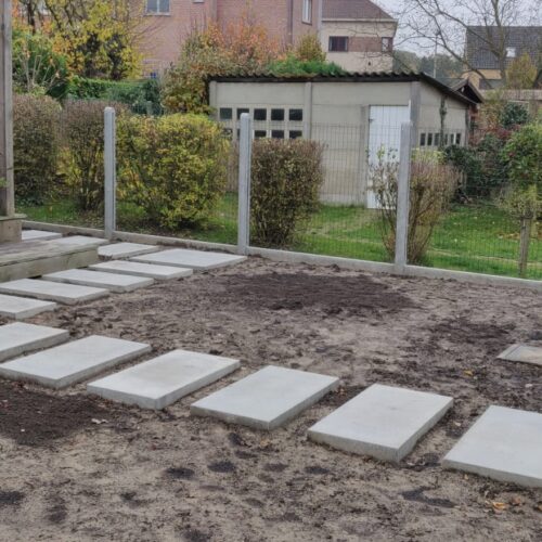 Dalles en finition industrielle sur mesure - gris beton 